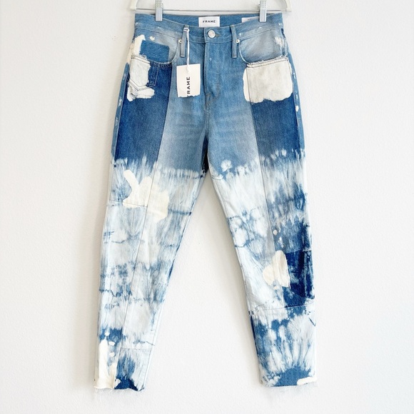 FRAME patchwork-design denim jeans new with tags - Picture 6 of 12